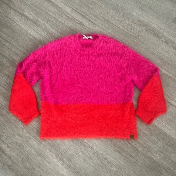 One Teaspoon Sweaters Oneteaspoon Fuzzy Colorblock Sweater